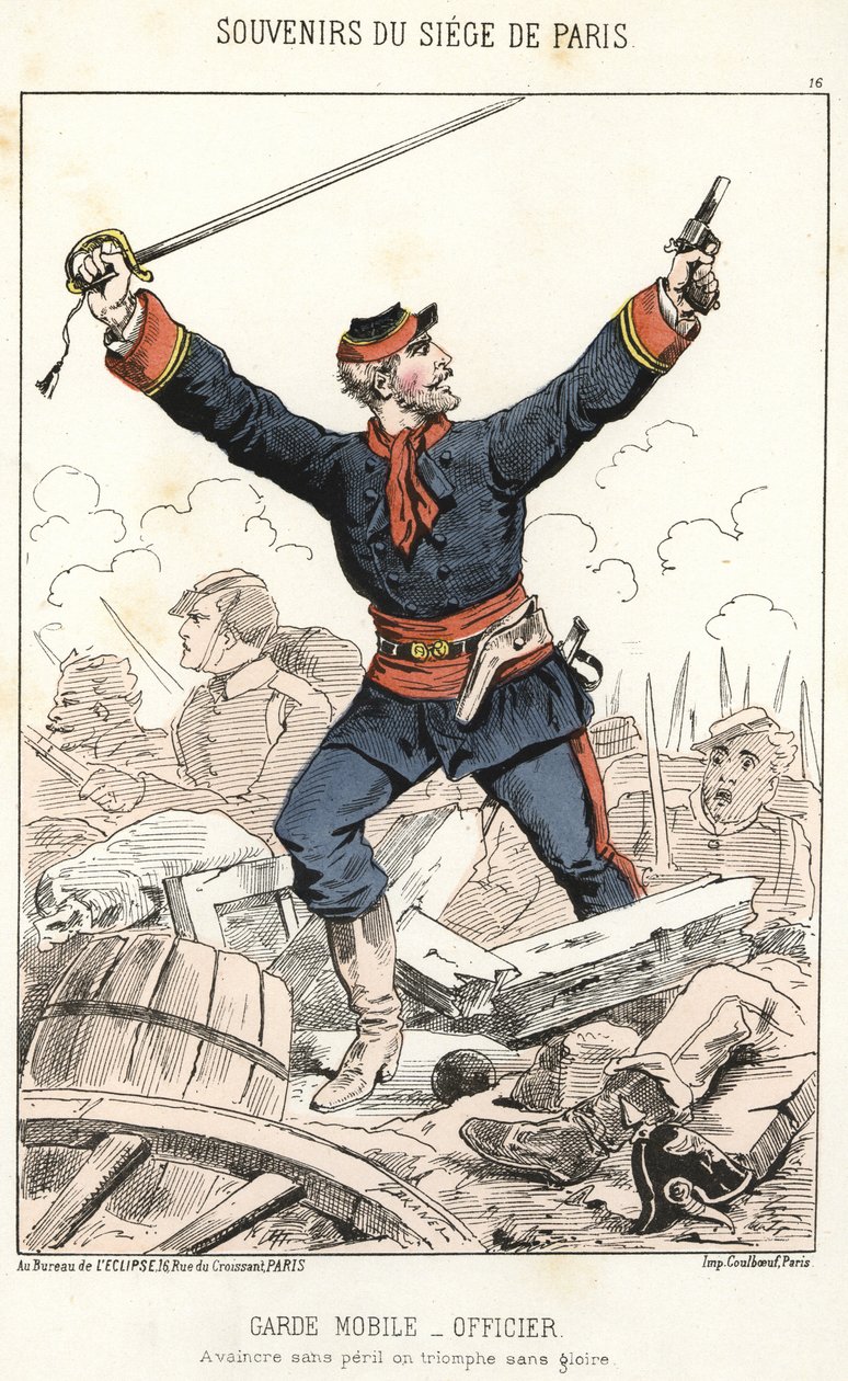 Memories of the siege of Paris: Mobile Guard - Officer: To be defeated without danger, triumph without glory. 作者 匿名匿名