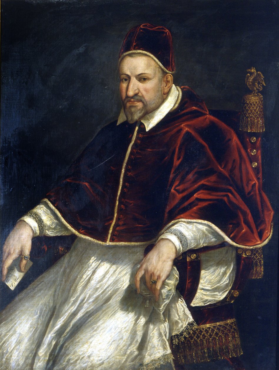 Paul V (1605 - 1621). Anonymous painting. Rome, Museum of Rome. 作者 匿名匿名