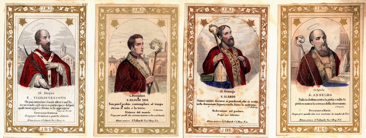 皮尔恩特图像。"特伦托的圣维格（Vigilio di Trento）前夕，诺昂的圣埃洛伊（Sant