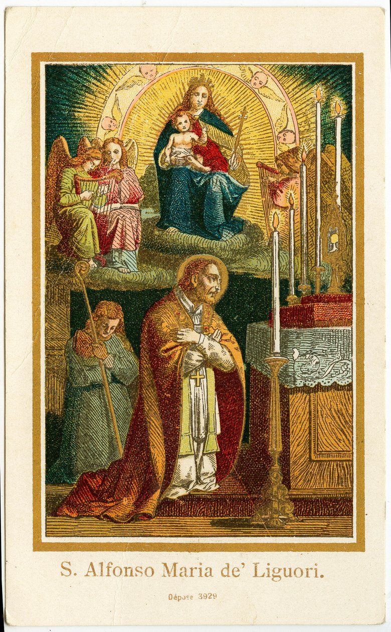 Gambar saleh: Alfonso Maria de Liguori (ukiran) 作者 匿名匿名