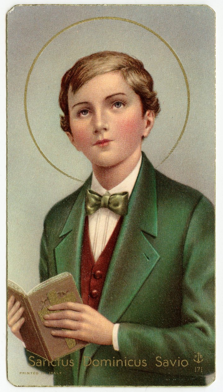 Pious image: Dominic Savio Italian adolescent and student of Saint John Bosco (chromolithography) 作者 匿名匿名