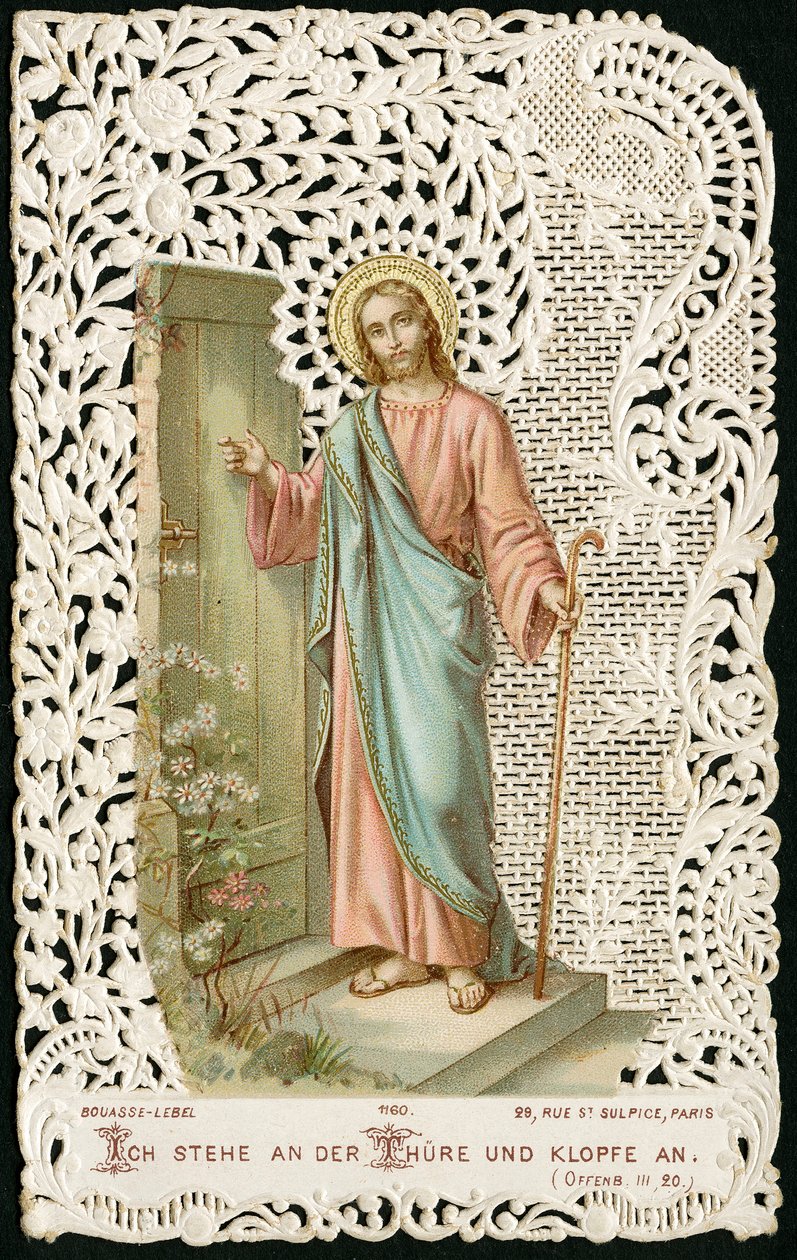 Pious image: Jesus knocking at the door (chromolithography) 作者 匿名匿名