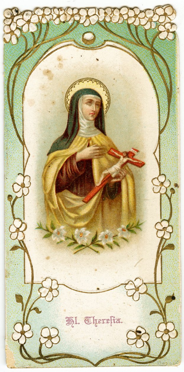 Pious image: Saint Therese of the Child Jesus and the Holy Face (chromolithography) 作者 匿名匿名