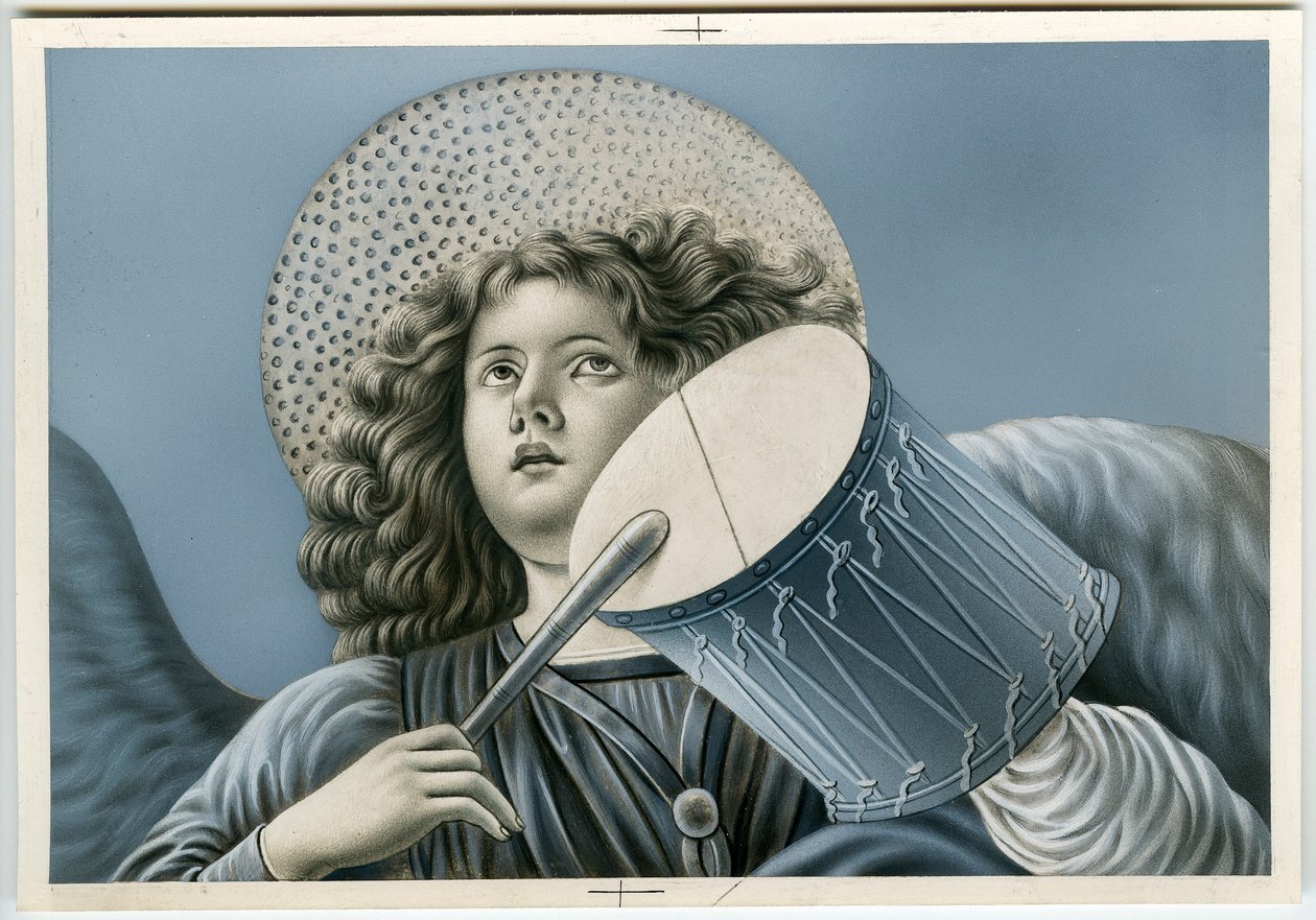 Pious image: a musician angel (print) 作者 匿名匿名