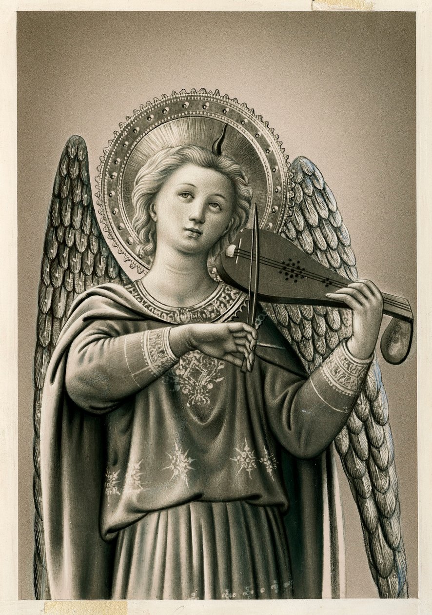 Pious image: a musician angel (print) 作者 匿名匿名