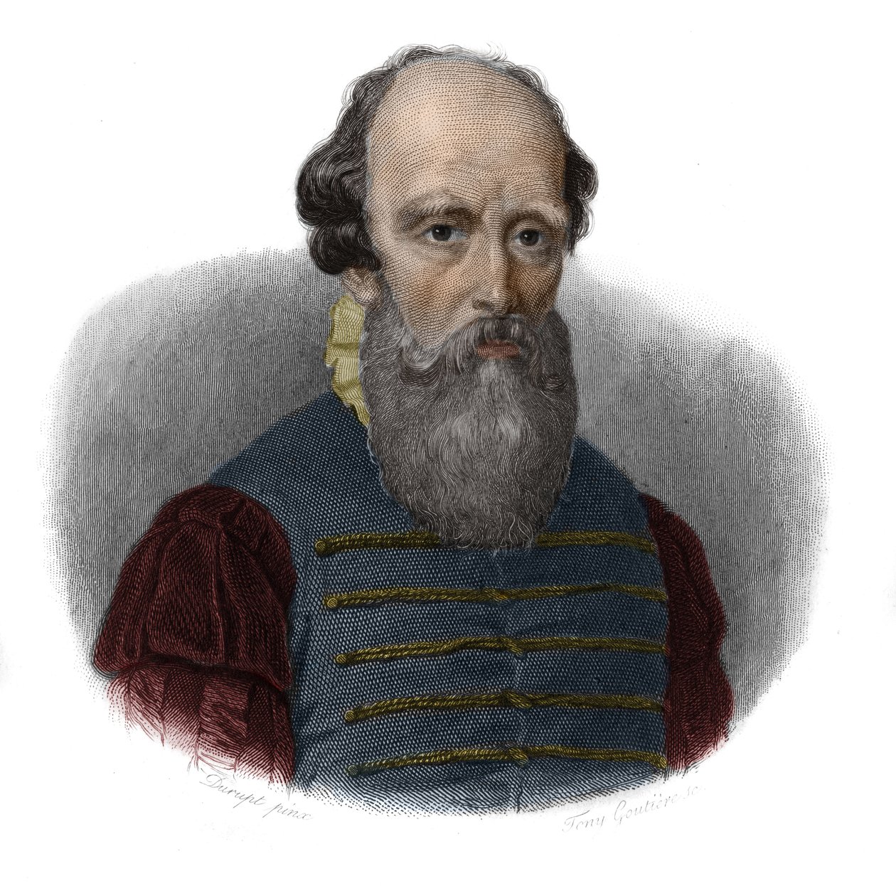 伯纳德-帕利西（1510-1589）的肖像，载于 "有用的人的肖像和历史：所有国家和所有条件下的男人和女人，他们获得了对人的认可的权利"，由蒙顿和富兰克林协会于1月出版和宣传。 作者 匿名匿名