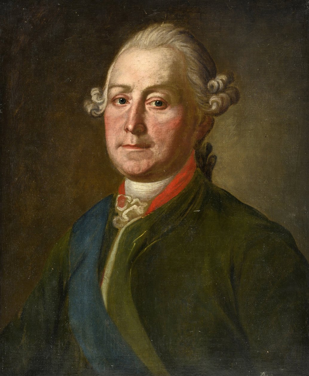 列夫·亚历山德罗维奇·纳雷什金 (Lev Alexandrovich Naryshkin) 肖像 (1733-1799) - 18世纪下半叶，面值匿名。 - 布面油画，55x45 - 私人收藏 作者 匿名匿名