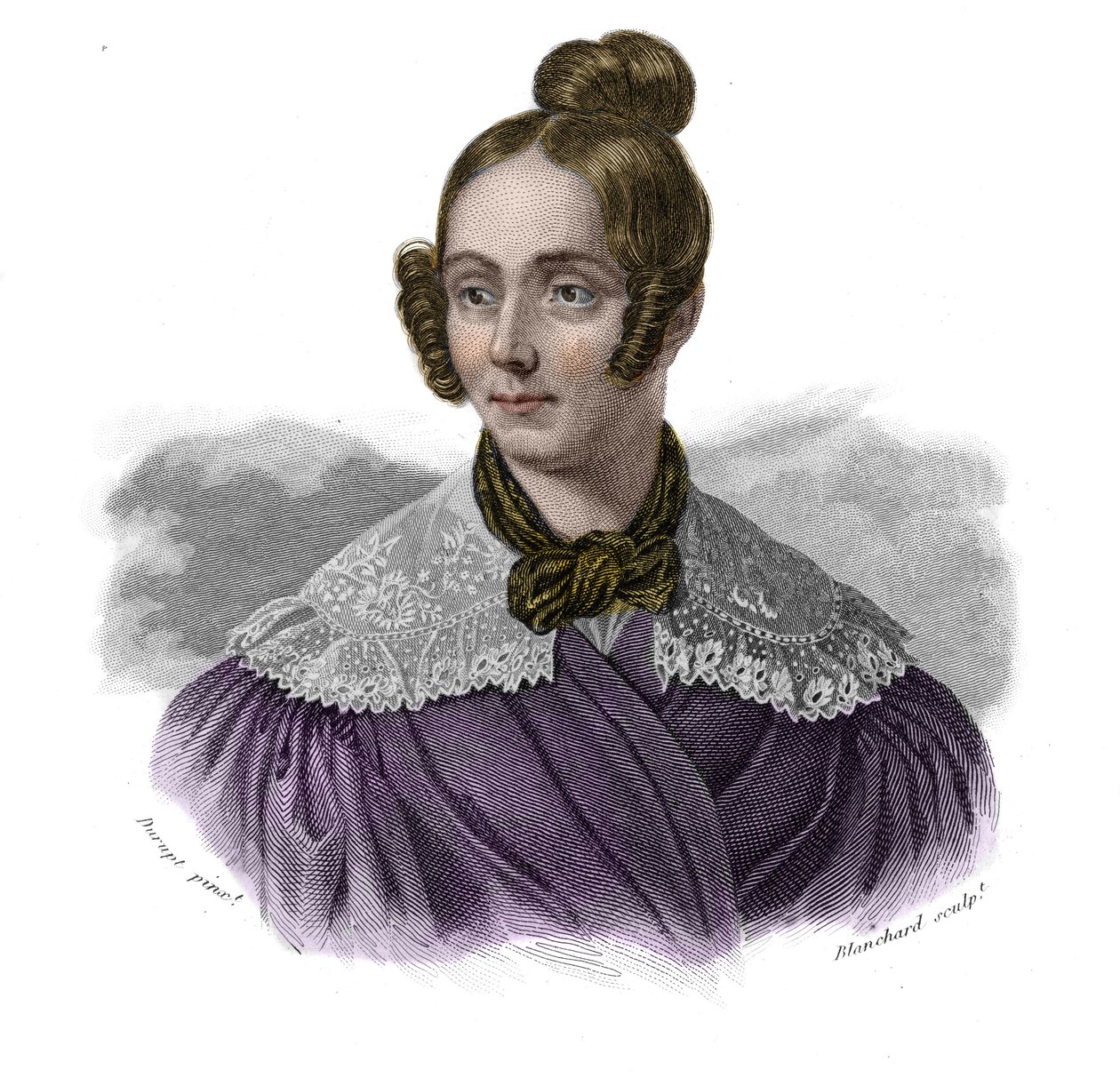 迪迪安小姐（Barbe Francoise-Madeleine Didion）（Barbe-Francoise-Madeleine）（1798-1836）的肖像，载于《有用的人的肖像和历史：所有国家和所有条件的男人和女人，他们获得了对人的认可的权利》。 作者 匿名匿名