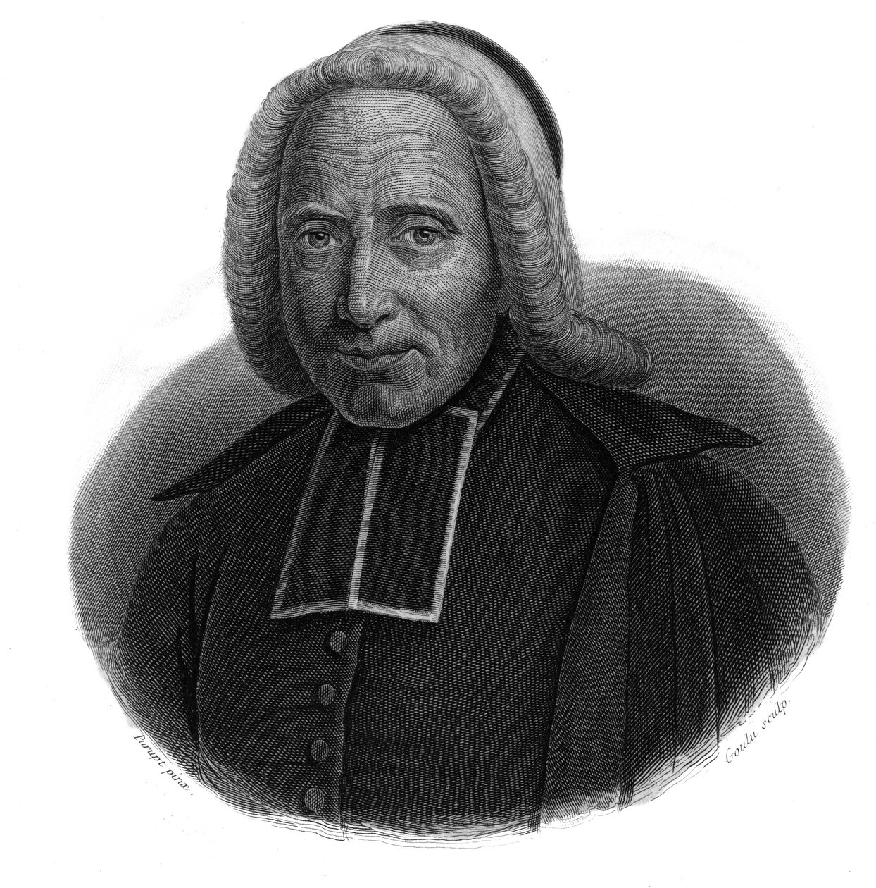 阿贝-让-戈迪诺（1661-1749）的肖像，载于 "有用的人的肖像和历史：所有国家和条件下的男人和女人，他们获得了对人的认可的权利"，由蒙顿和富兰克林协会出版和宣传。 作者 匿名匿名