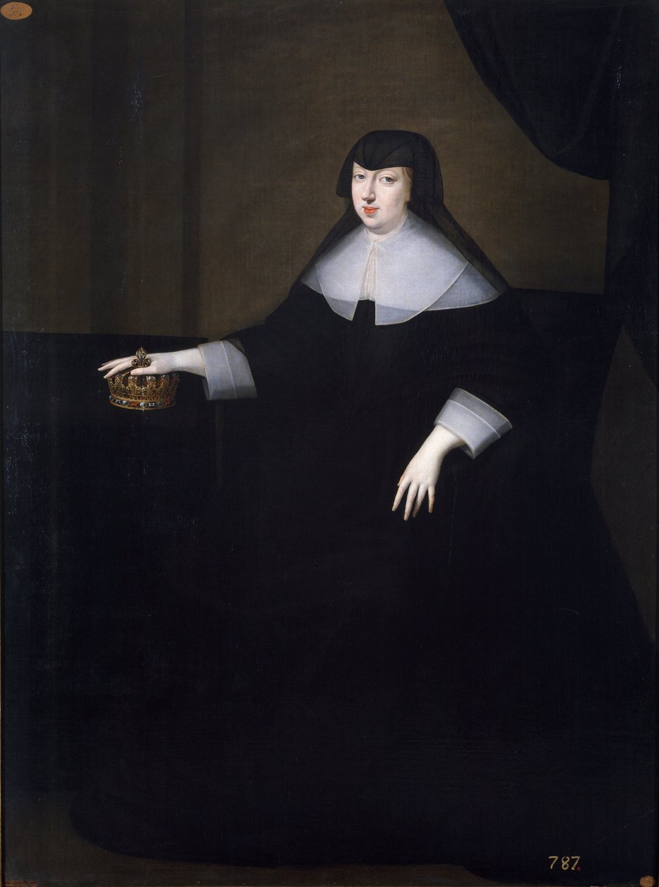 Portrait of Anne of Austria (Autriche) (1601-1666) - Anne of Austria (1601-1666) par Anonymous 作者 匿名匿名