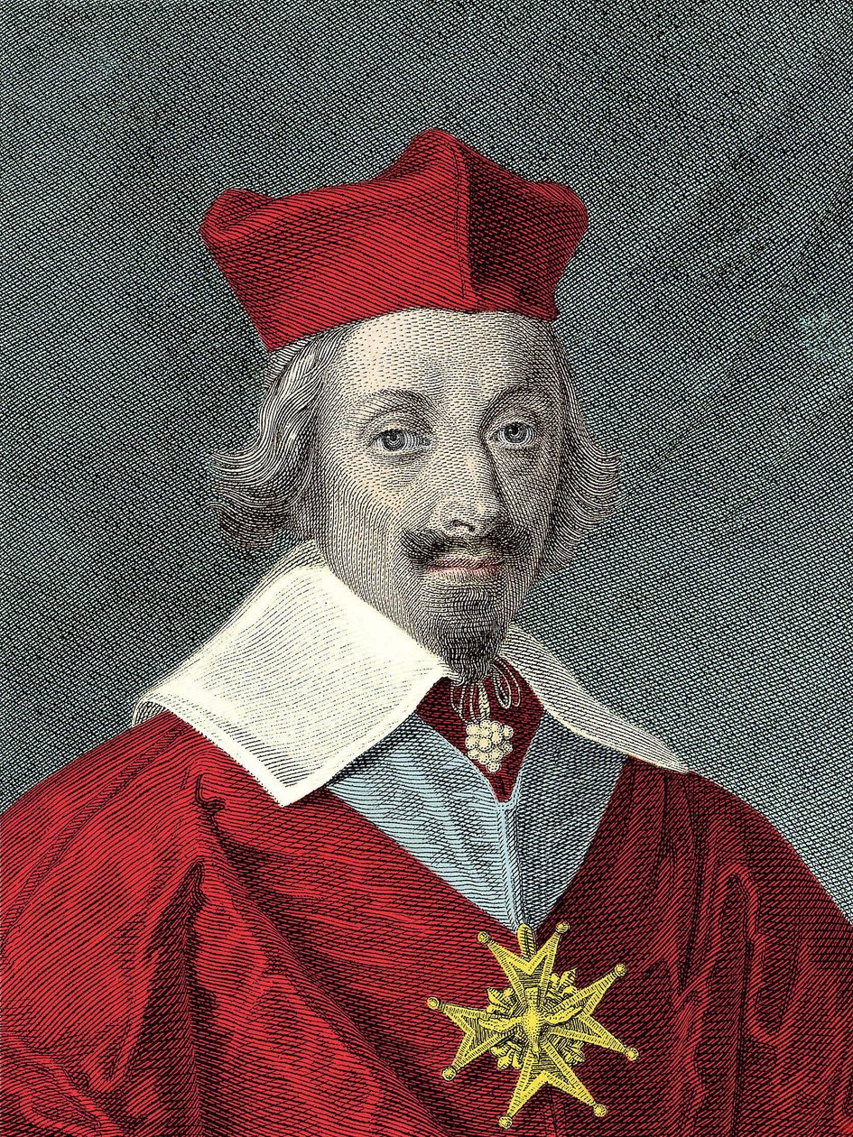 红衣主教黎塞留（1585-1642）板块和法国政治家阿尔芒-让-杜-普莱西的画像 作者 匿名匿名