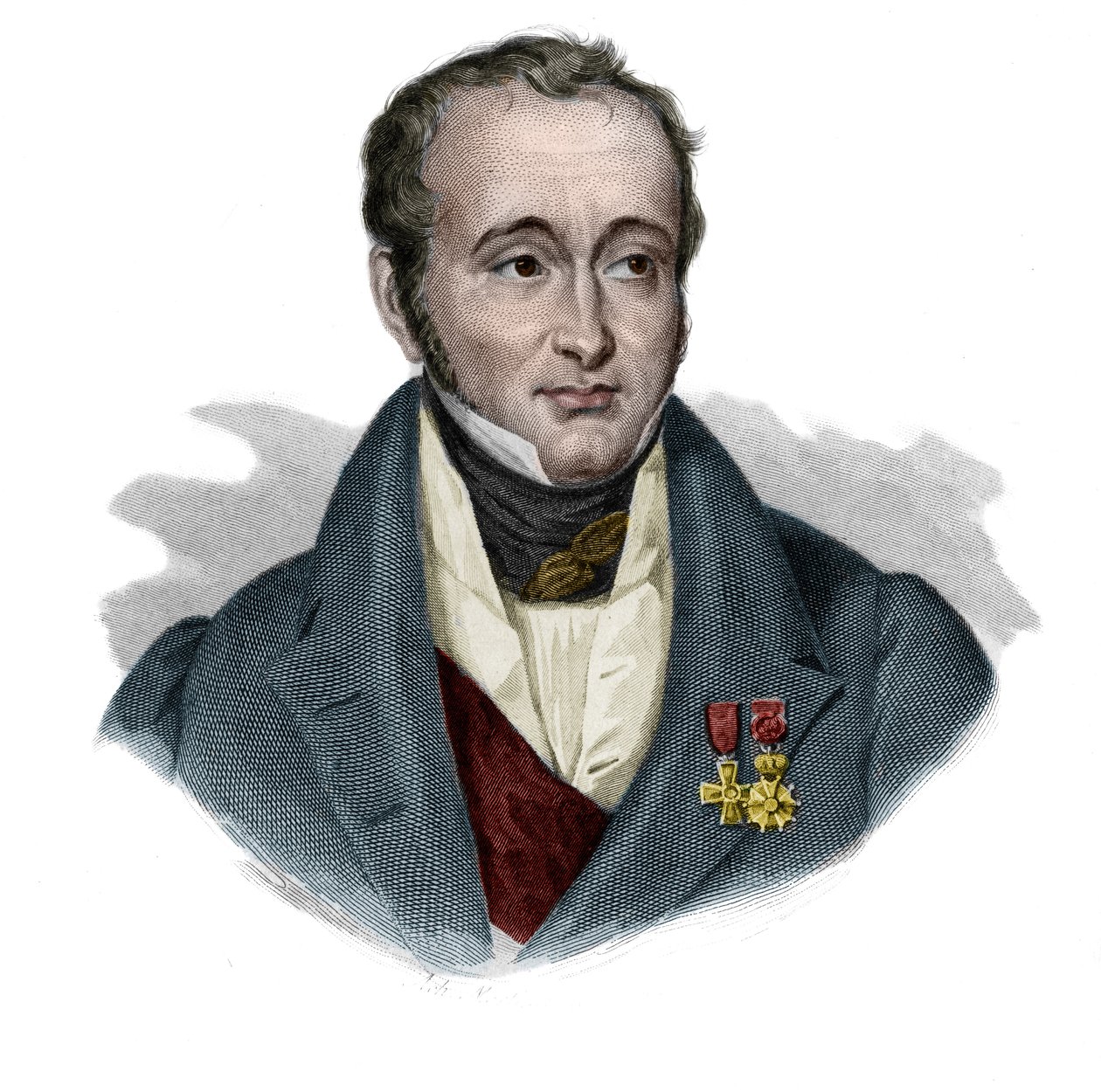 纪尧姆-杜普伊伦男爵（1777-1835）的肖像，载于《有用的人的肖像和历史：所有国家和条件的男人和女人，他们获得了人类认可的权利》，由M协会出版和宣传。 作者 匿名匿名