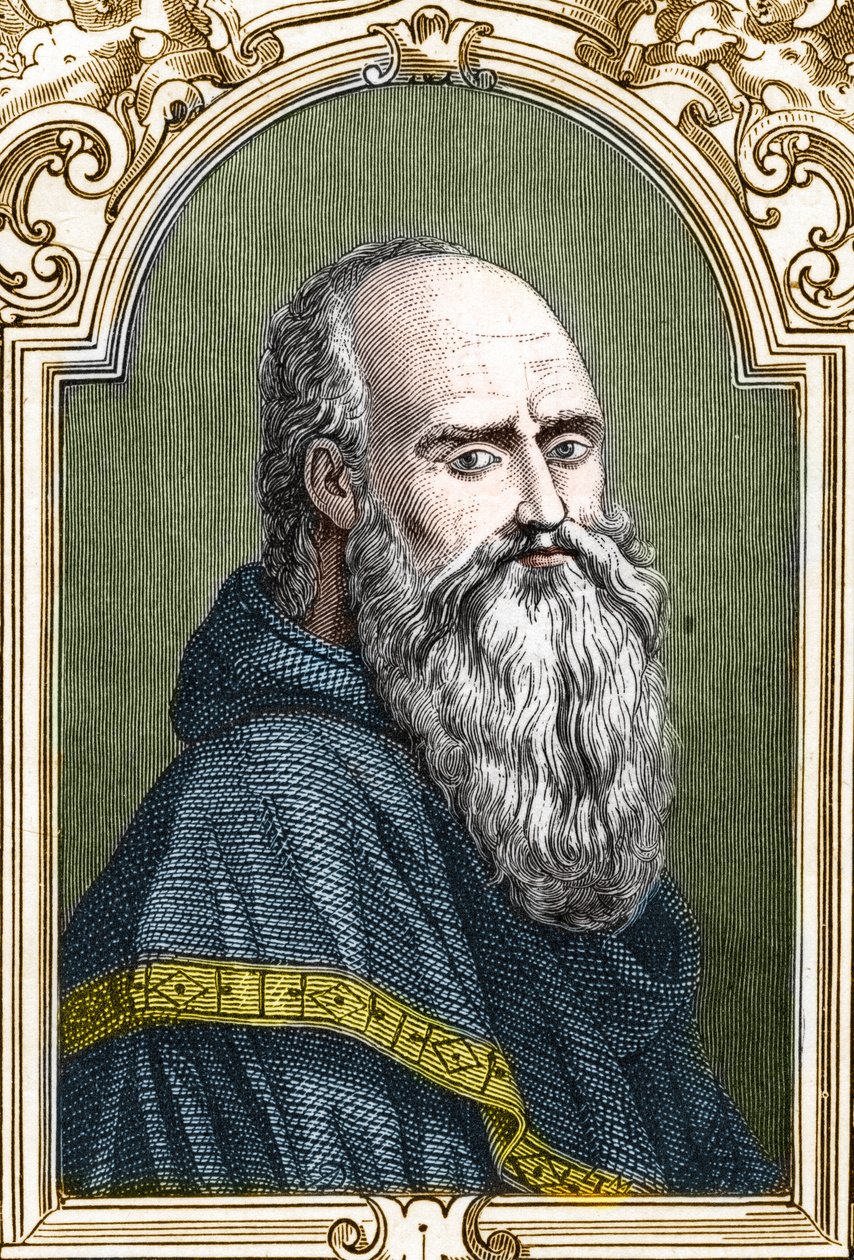 Portrait of Bernardino de Scapis called Bernardino Luini (1481-1532) Italian painter. engraving of 1859 in “” the galleries of Europe - Italy “” by armengaud. Private collection. 作者 匿名匿名