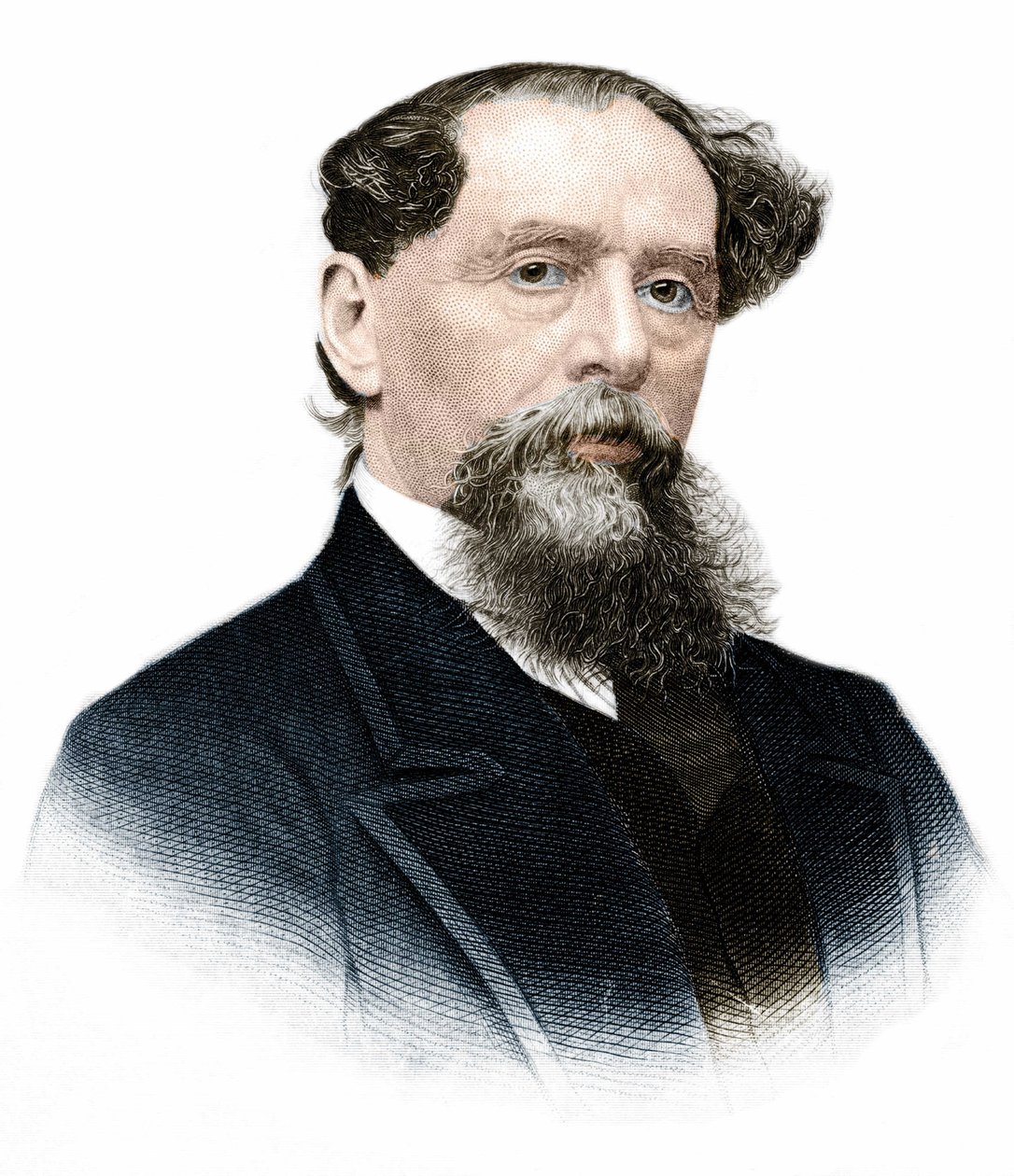 查尔斯-狄更斯（1812-1870）的画像，英国作家。 作者 匿名匿名