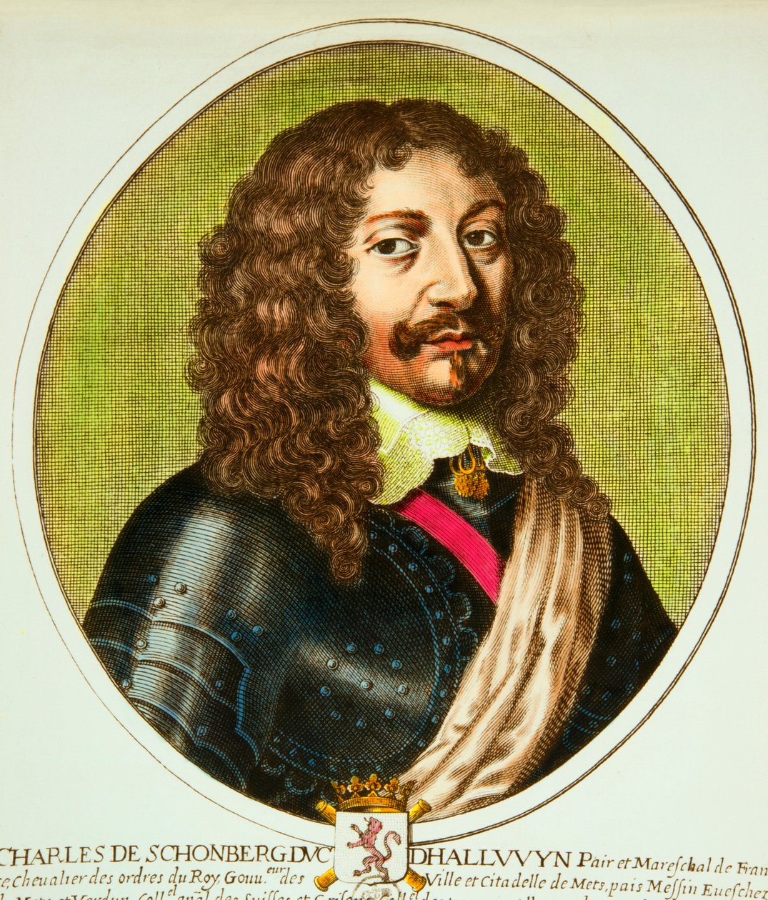 夏尔-德-肖姆贝格（1601-1656）的肖像，路易十三时期法国的对和马歇尔，Privee收藏品 作者 匿名匿名