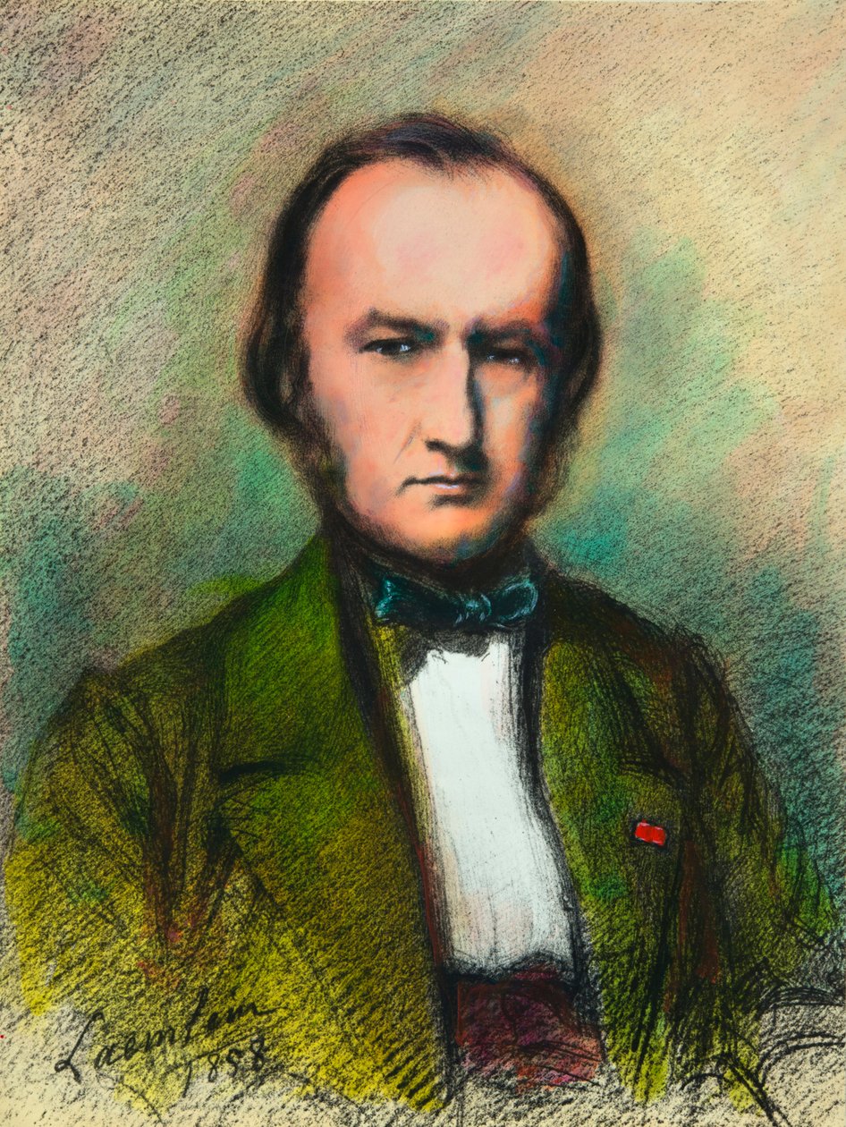 Claude Bernard (1813-1878) 医师和生理学家的肖像，Privee 收藏 作者 匿名匿名