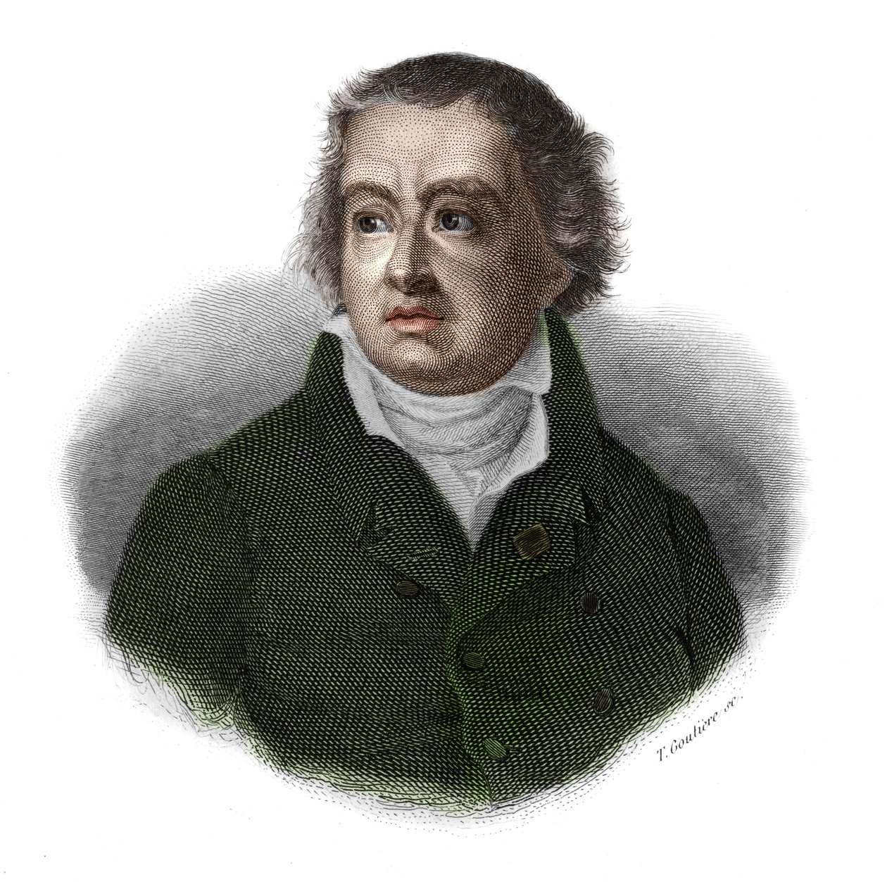 Francois Alexandre Frederic de La Rochefoucauld, Duke of Liancourt, then Duke of La Rochefoucauld (Rochefoucauld-Liancourt) (1747-1827)的肖像，载于《有用的人的肖像和历史：所有国家和条件的男人和女人，他们有 作者 匿名匿名