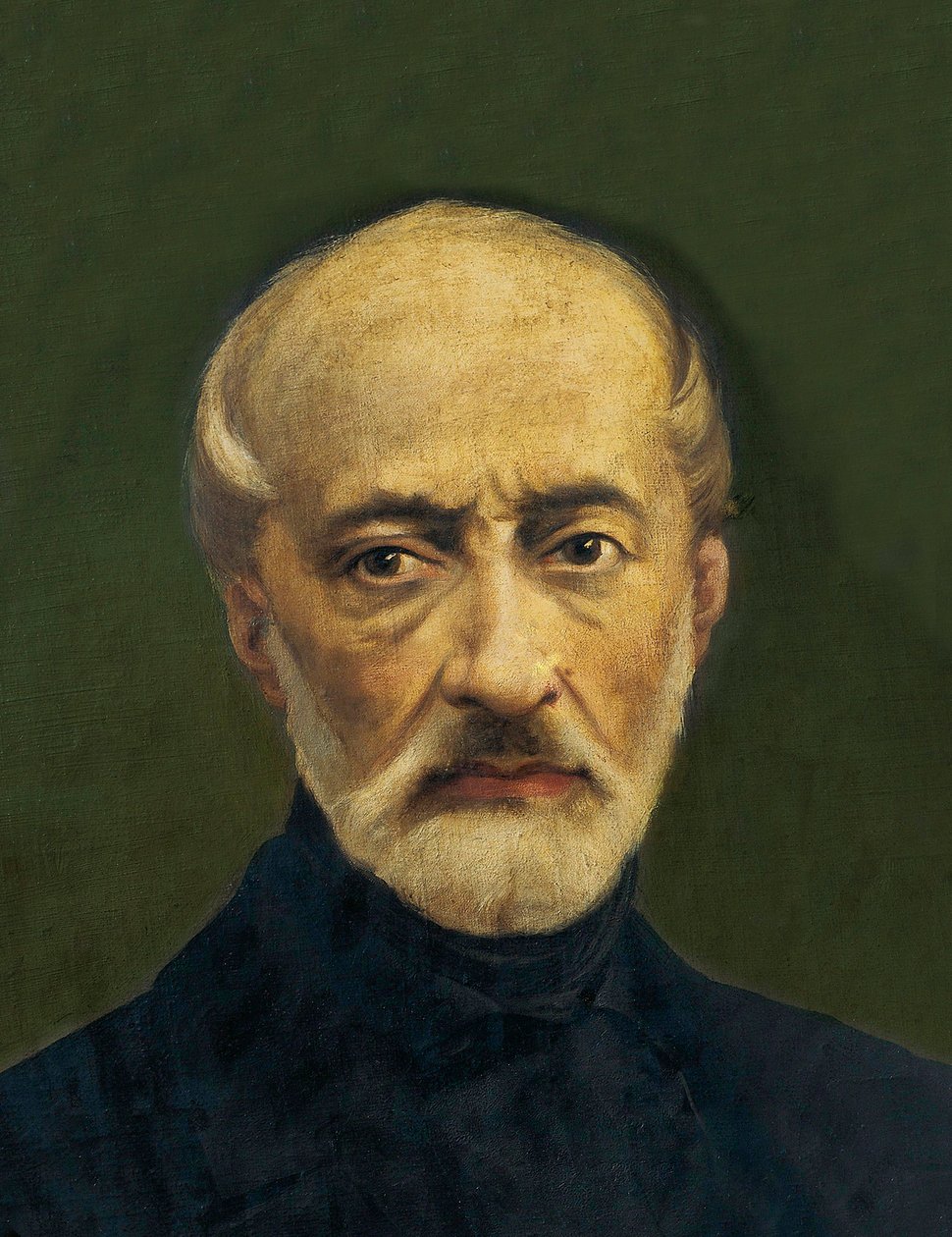 朱塞佩-马志尼（1805-1872）的肖像，意大利政治家和民族主义者。匿名画作 作者 匿名匿名