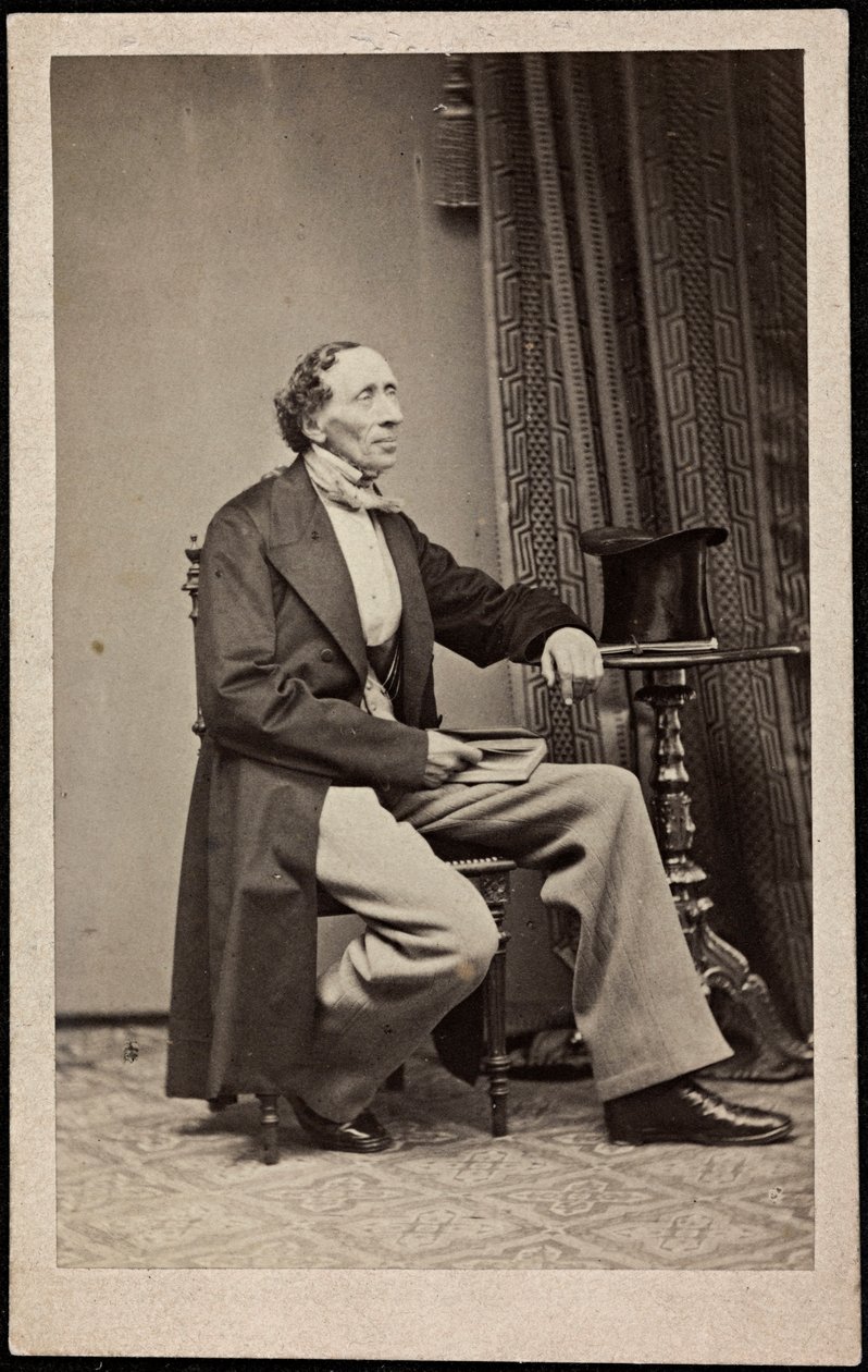 安徒生（1805-1875）的肖像，匿名。照片，约1865年。私人收藏 作者 匿名匿名