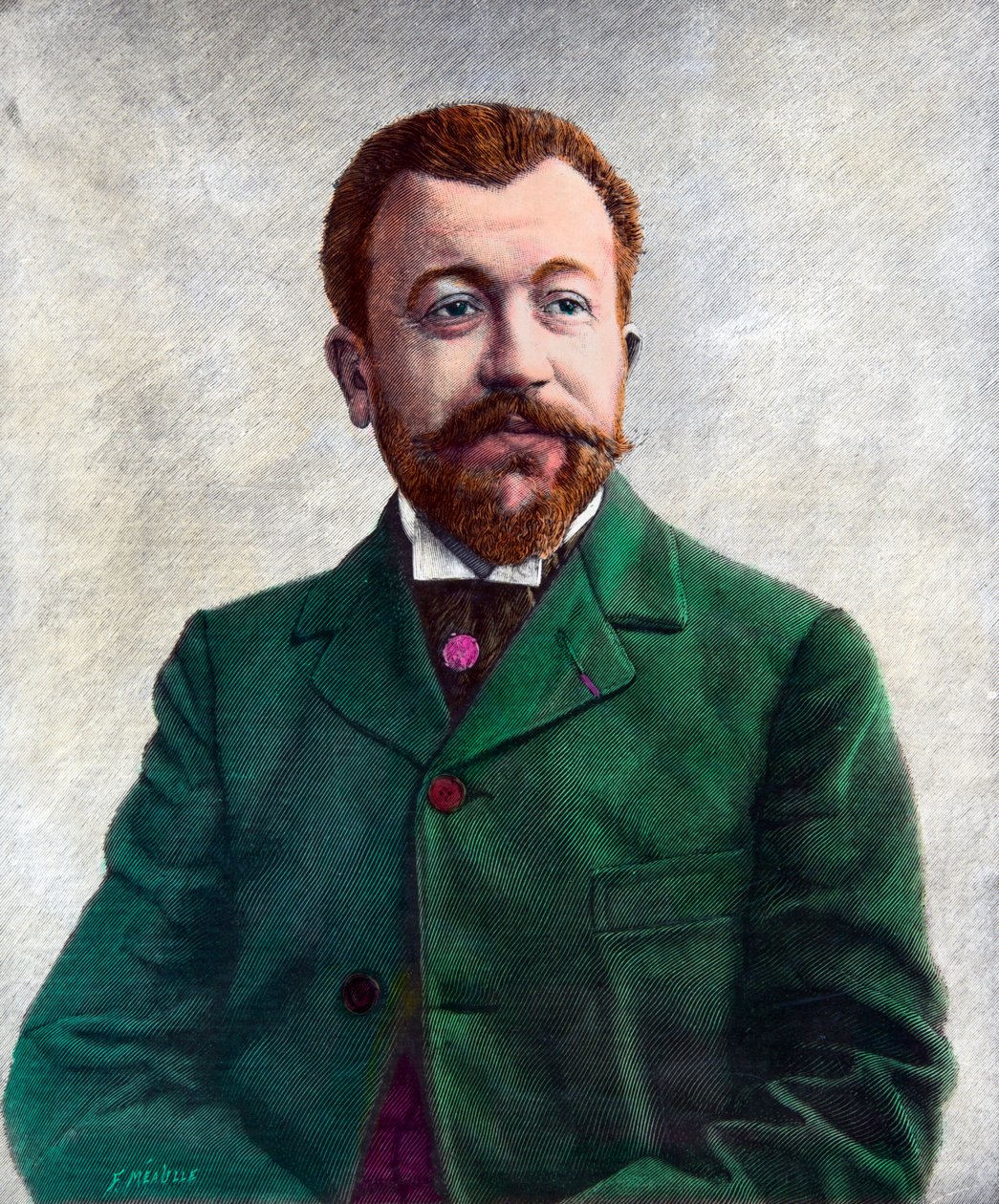 Henri Lavedan (1859-1940) 记者和剧作家的肖像，Privee Collection 作者 匿名匿名