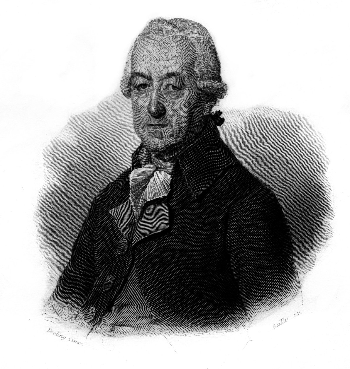 让-乔治-雷伯（Jean Georges）（1731-1816）法国实业家的肖像 在 "有用的人的肖像和历史：所有国家和条件下的男人和女人，他们获得了男人的认可的权利 "出版和推广。 作者 匿名匿名