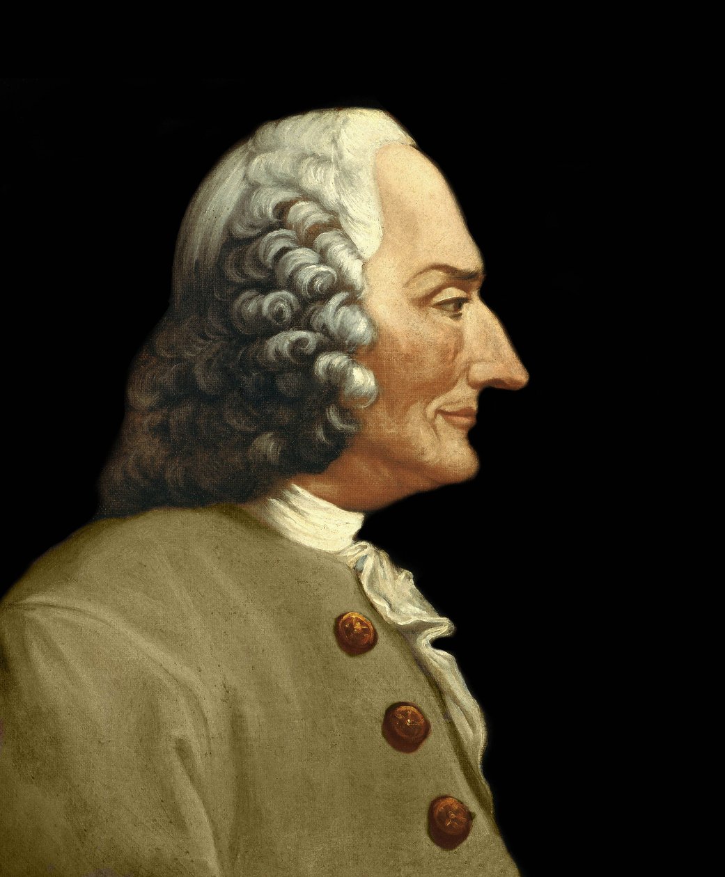 让-菲利普（Jean philippe）-拉莫（1683-1764）的肖像，法国作曲家。19世纪的匿名画作。米兰私人收藏。 作者 匿名匿名