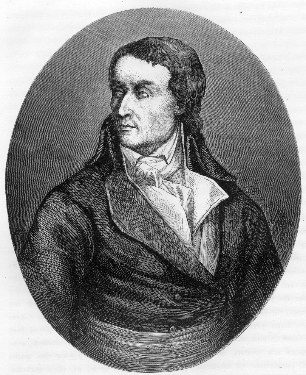 让-巴蒂斯特（Jean-Baptiste）-开利（1756-1794）的肖像，法国政治家--1863年的版画，载于杜普雷-德-拉马赫里的《红皮书--法国茶道史》。私人收藏。 作者 匿名匿名