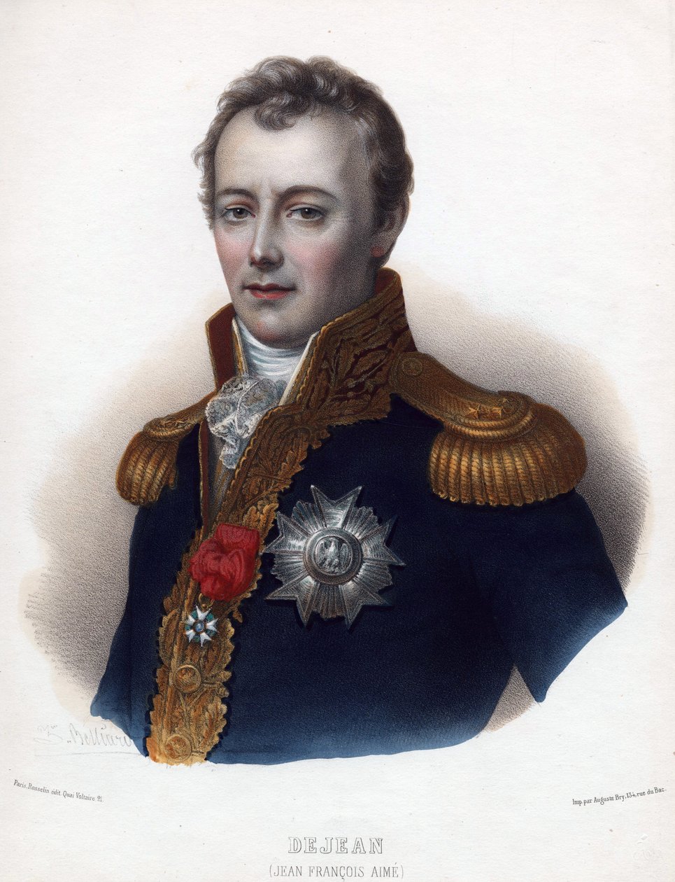 Jean Francois Aime (Jean-Francois-Aime) Dejean (1749-1824) - 匿名 - 1835 - 石版画，水彩 - 32x24 - 私人收藏 作者 匿名匿名