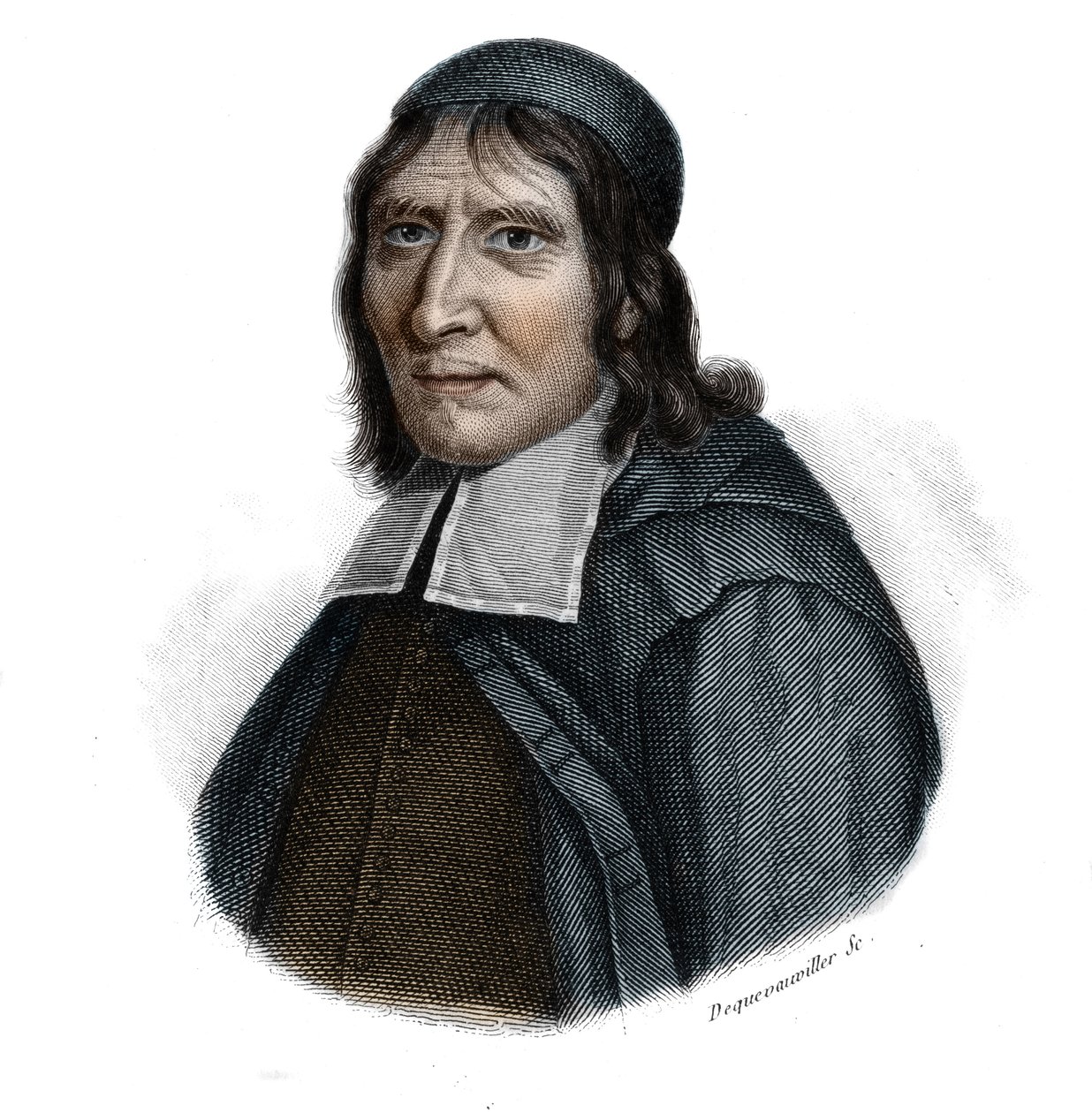 Portrait of Jean Hamon (1618-1687), French physician and Janseniste in “Portraits et histoire des hommes utile: hommes et femmes de tous pays et de tous conditions, qui acquis des droits à la recognition des hommes” published and propages by the Societe Mo 作者 匿名匿名