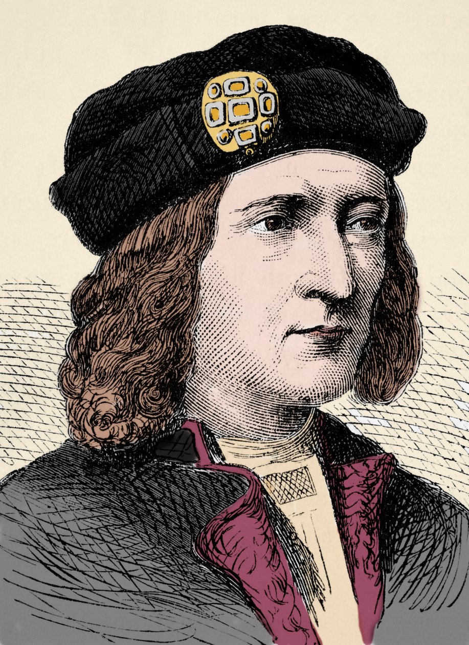 英格兰国王理查德三世的肖像（1452-1485）--英格兰国王理查德三世的画像 作者 匿名匿名