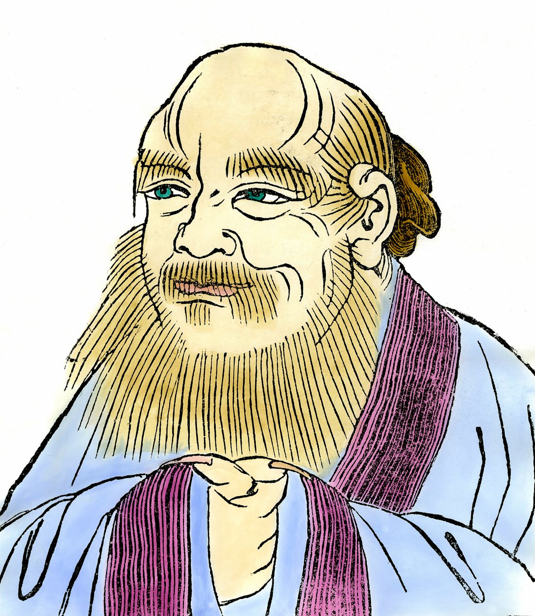 Portrait of Lao Tseu (605 - 520 BC) Chinese philosopher. 作者 匿名匿名