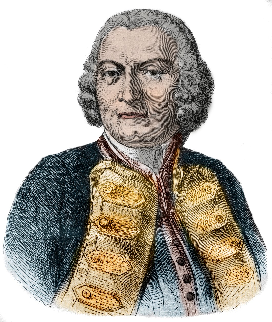 乔治-安森勋爵（1697-1762）的肖像，英国海军将领和富有的贵族，因其环球航行而闻名。 作者 匿名匿名