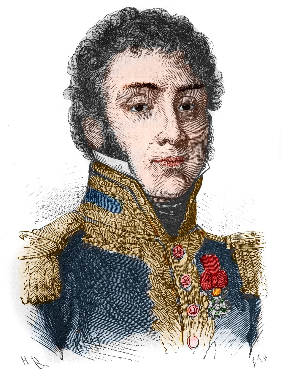 Portrait of Remy Joseph Isidore Exelmans (or Exelmans), Marechal et Pair de France (1775 - 1852) - in “” L