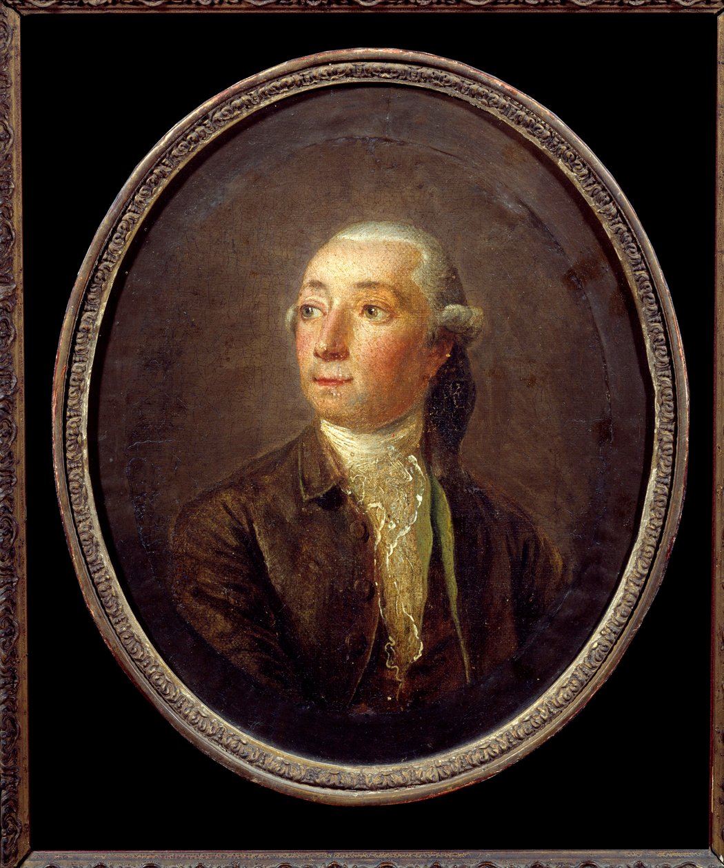 Restif de La Bretonne (1734-1806) 法国作家的肖像。 无名画。 私人收藏。 作者 匿名匿名