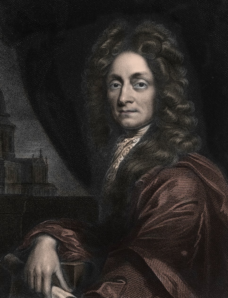 Portrait of Sir Christopher Wren, English architect (1632-1723). 作者 匿名匿名