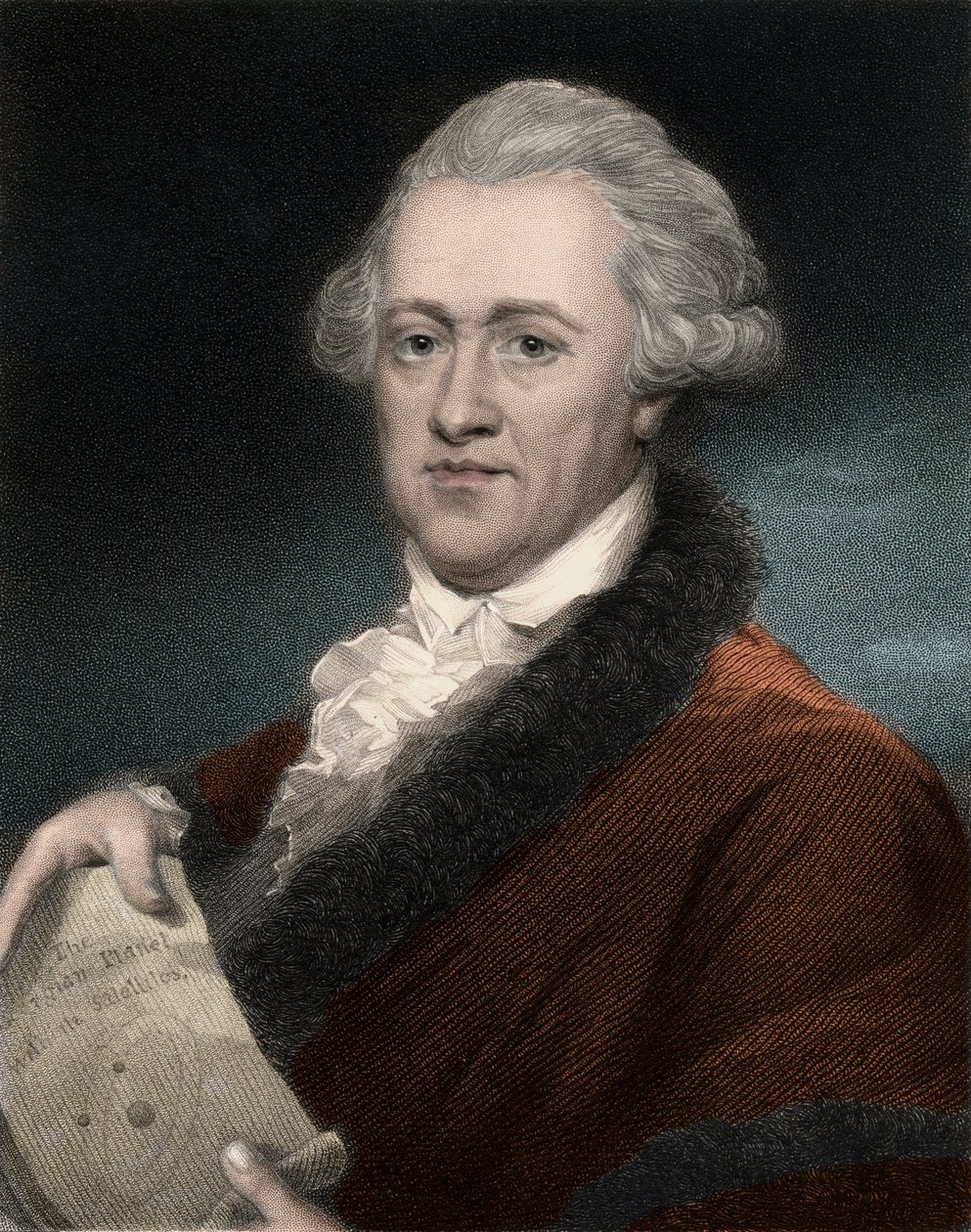 弗里德里希·威廉·赫歇尔爵士 (1738-1822) 的肖像，英国德国天文学家和物理学家 - 威廉·赫歇尔肖像 德国出生的英国天文学家 作者 匿名匿名