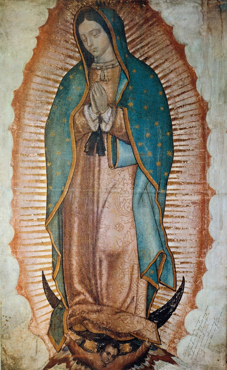 Representation of the Virgin of Guadalupe, patron saint of Mexico Prints. 作者 匿名匿名