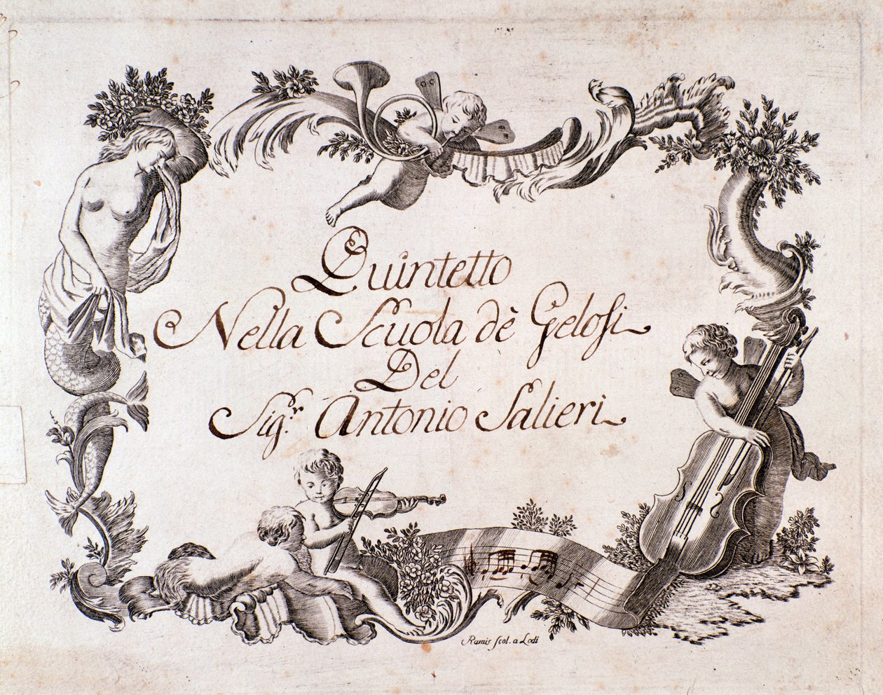 Sheet music for La scuola de 