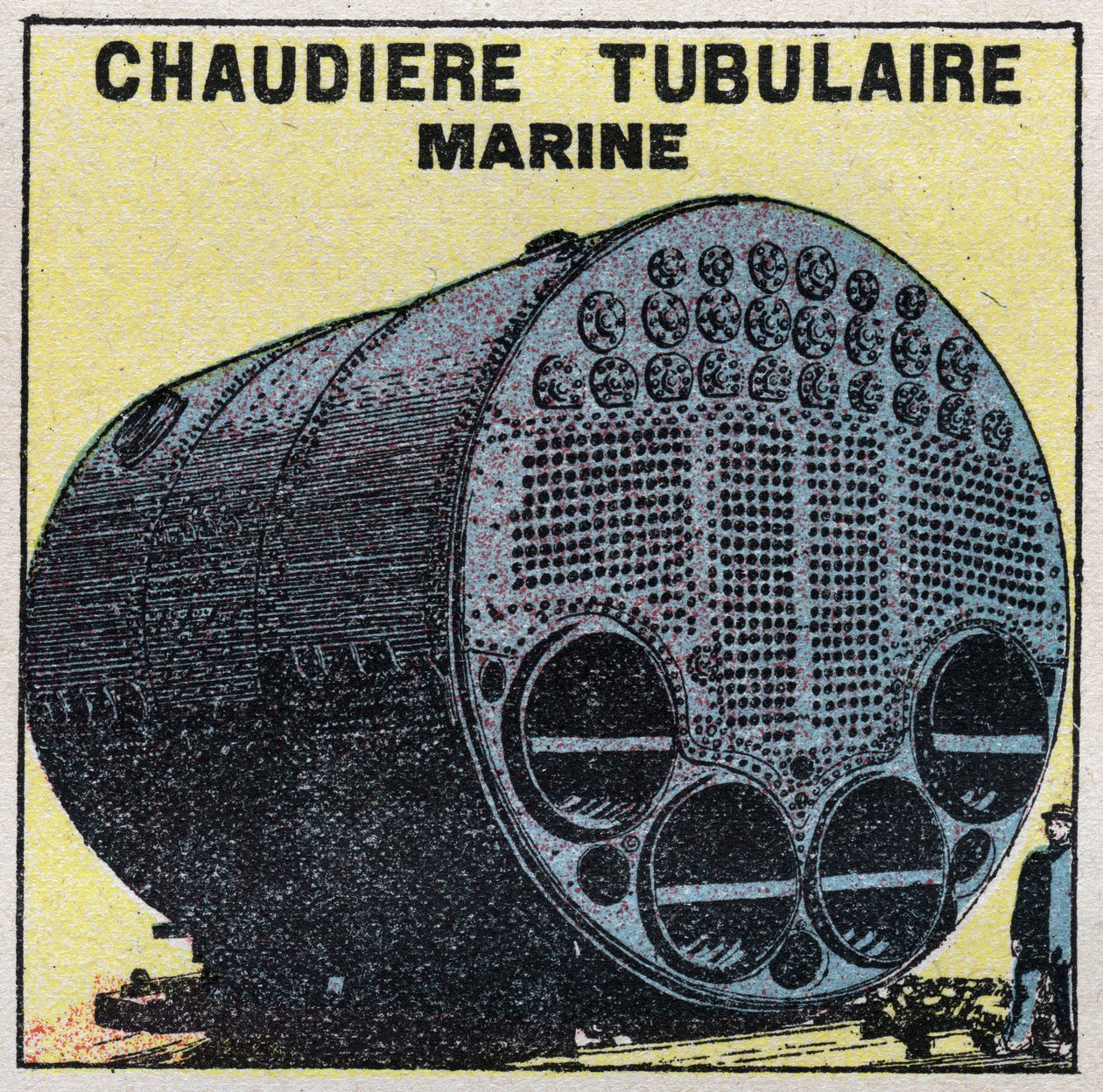 Steam generators: marine tubular boiler. Anonymous illustration from 1925. Private collection. 作者 匿名匿名