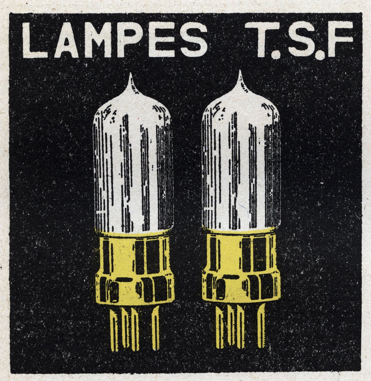 T.S.F.：灯 T.S.F. 1925年的匿名插图。私人收藏。 作者 匿名匿名