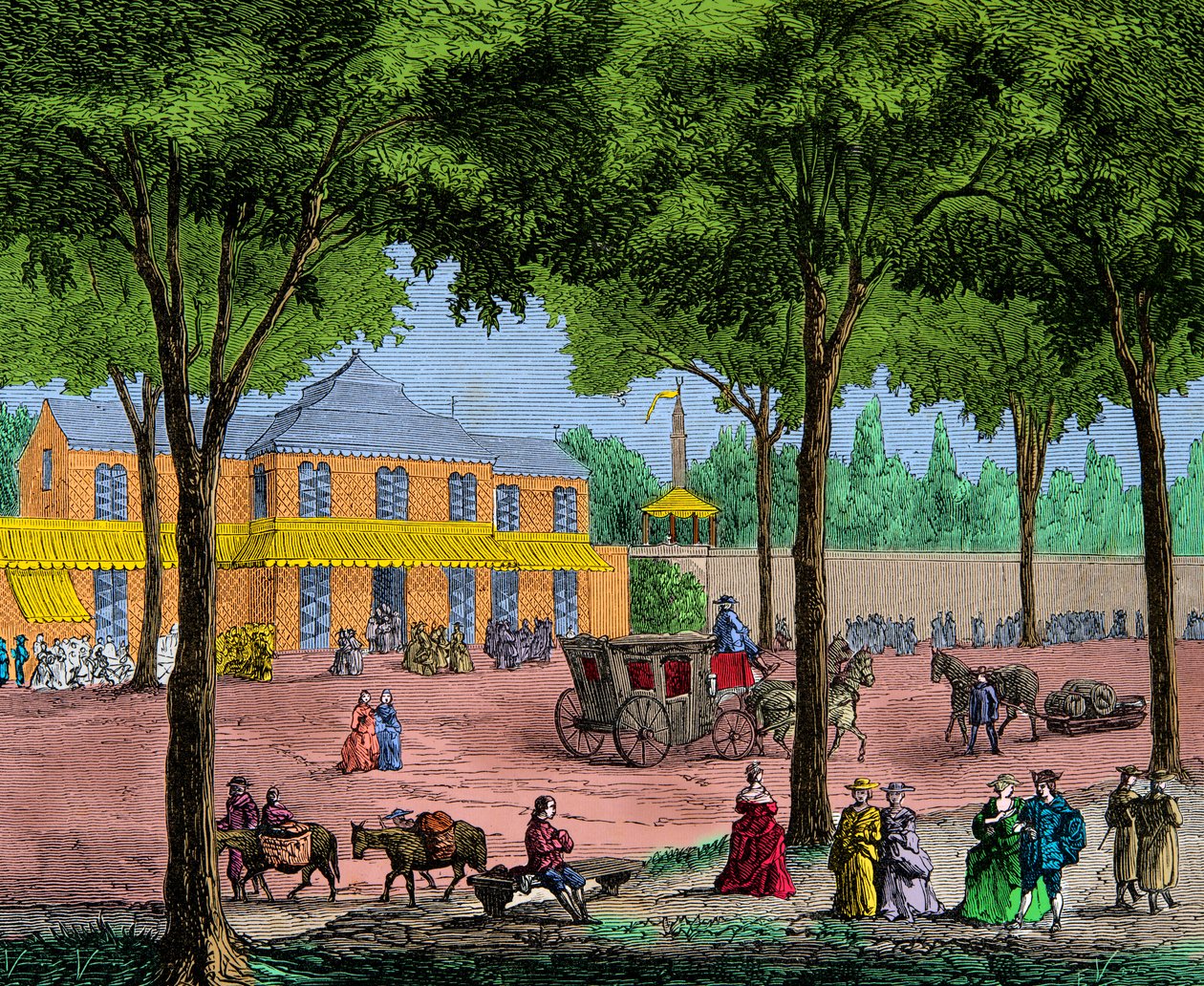 The Turkish cafe on the Boulevard du Temple in Paris in 1780, Engraving, Private Collection 作者 匿名匿名