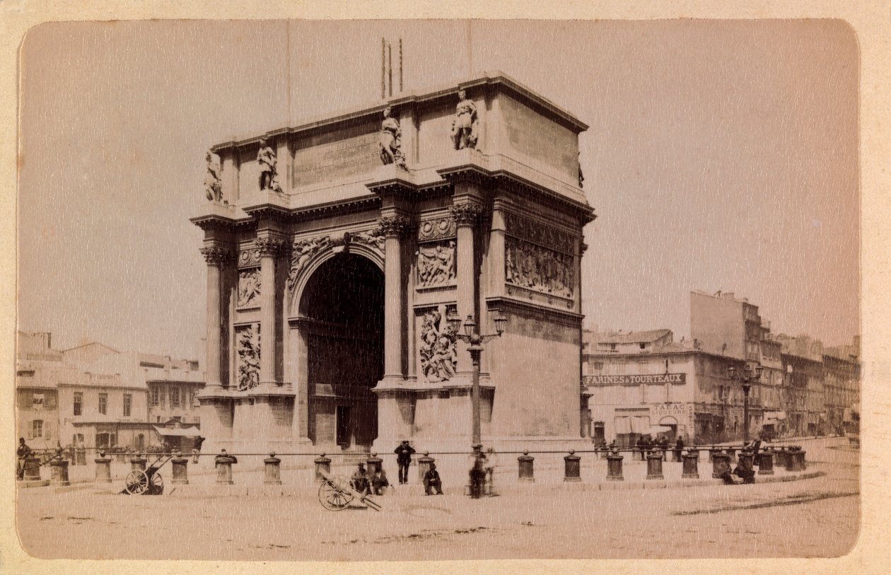 The city of Marseille and its surroundings around 1885 -1890: the Arc de Triomphe, Private Collection 作者 匿名匿名