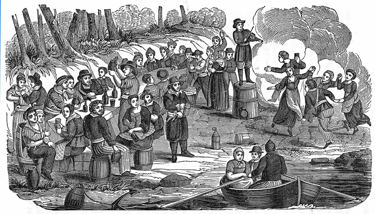 The pirate feast: the crew of Edward Teach dit Barbenoire (Blackbeard or Blackbeard 作者 匿名匿名