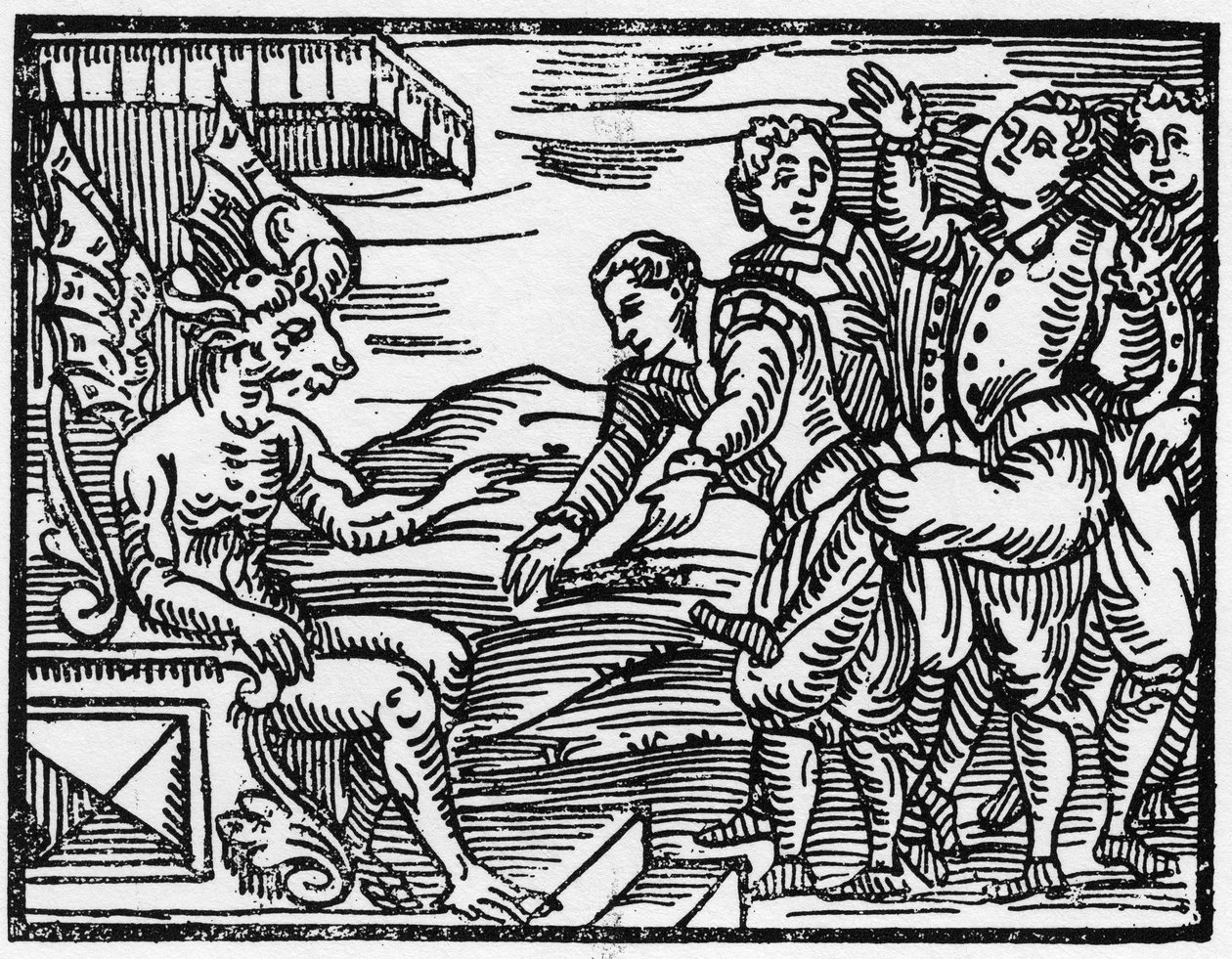 The sorcerers pay tribute to the devil - “Compendium Maleficarum”, deals about witches, their evil and their sortileges by Francesco Maria Guazzo or Guaccio or Guaccius (15??? -16??) 1608 Private Collection 作者 匿名匿名