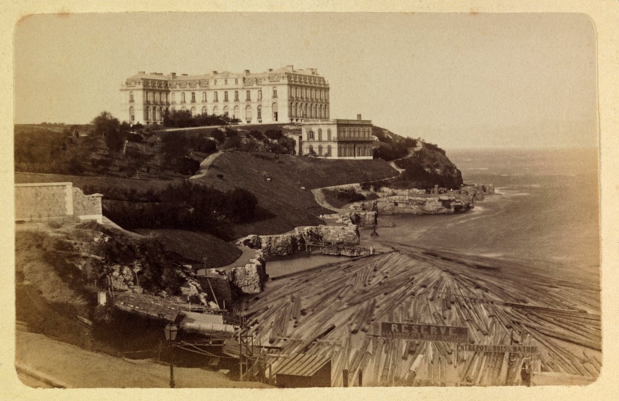 1885 年 -1890 年左右的马赛镇及其周边地区：Le chateau du Pharo，私人收藏 作者 匿名匿名