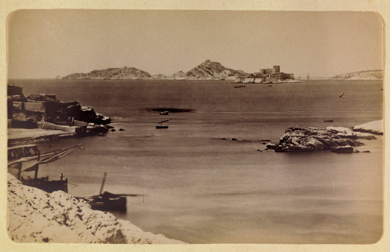 1885-1890年左右的马赛镇及其周边地区：伊夫城堡和岛屿，私人收藏 作者 匿名匿名