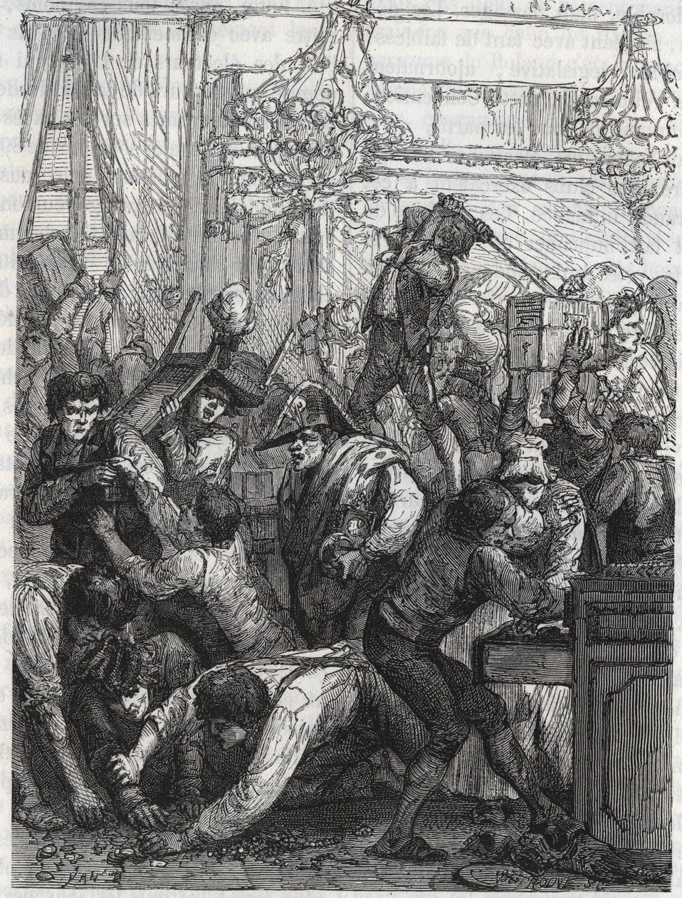 Theft of the furniture guard (present Hotel de la Marine, Place de la Concorde) - Theft in the week from 11 to 17 September 1792 by a band commissioned by Paul Miette, from a part of the Diamonds, at the hotel du Garde-Meuble de la Couronne, Paris, where t 作者 匿名匿名