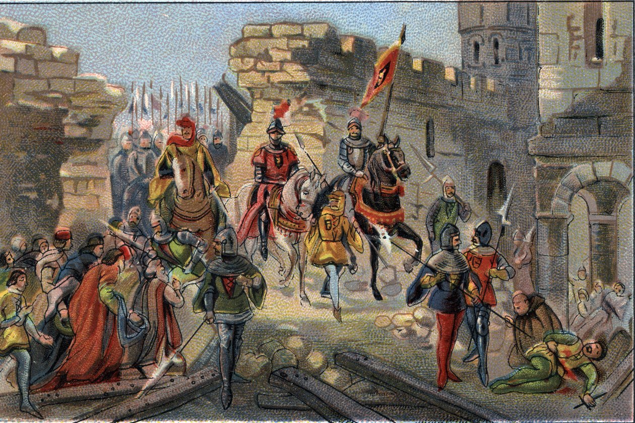 佛兰德斯的路易二世（Louis de Dampierre，又称Louis de Male或Mele）的凯旋仪式 作者 匿名匿名