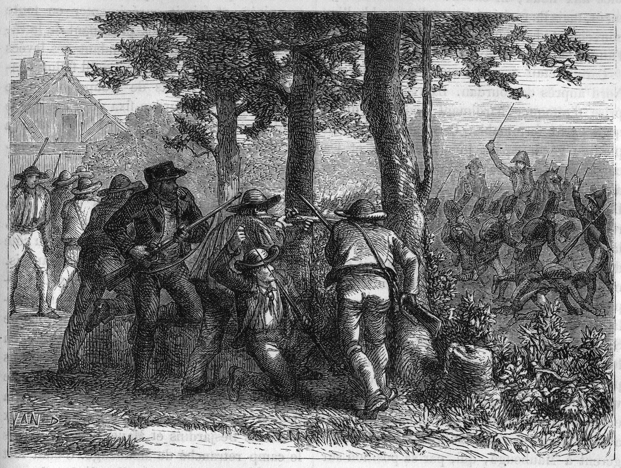 War of the French Revolution and movements against revolutionaries: siege and capture of the city of Lyon by the French Republican army on 9 October 1793 against the royalist troops. Engraving from 1866 in “Histoire de la Revolution francaise”” by Adolphe  作者 匿名匿名