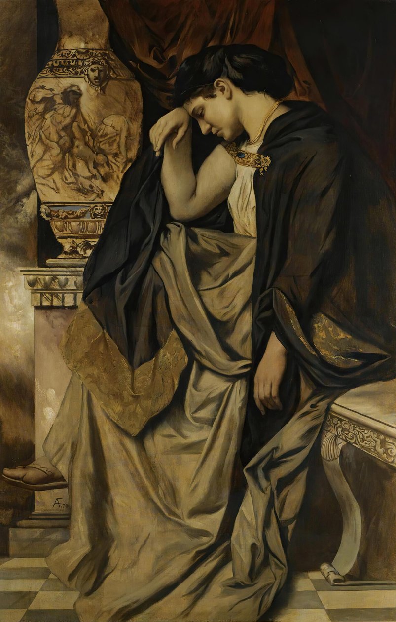 德语：Medea an der Urne 作者 安塞姆·费尔巴哈